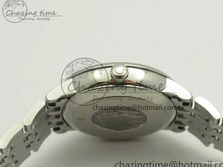0712 De Ville Prestige Ladies 32.7mm SS MKF 1:1 Best Edition White Dial RG Markers on SS Bracelet MIYOTA Soft 7970